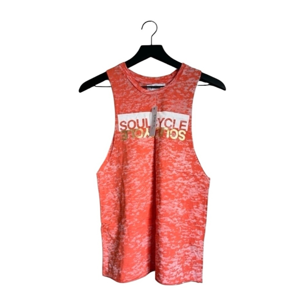 NEW SOULCYCLE Jersey Tank in Hot Coral
